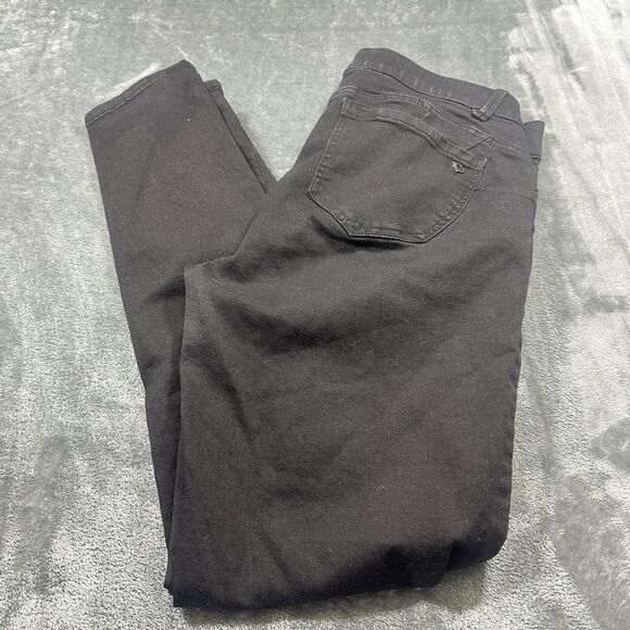 Democracy Jeans Women's 12 Black Ab Technology Skinny Mid-Rise Straight‎ Denim - Picture 9 of 13